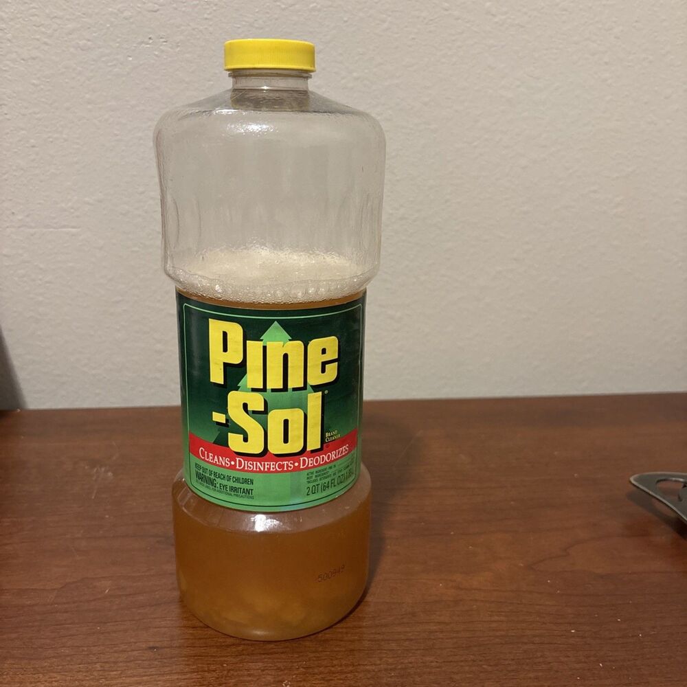 Pine-Sol Vintage Old Formula 1995 With Pine Oil Brand Cleaner 64 FL Oz Partial
